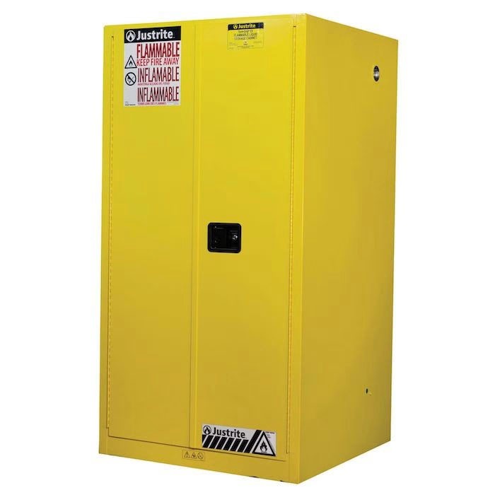 Justrite 60 Gallon Flammable Cabinet, Sure-Grip® EX, Yellow - 896000