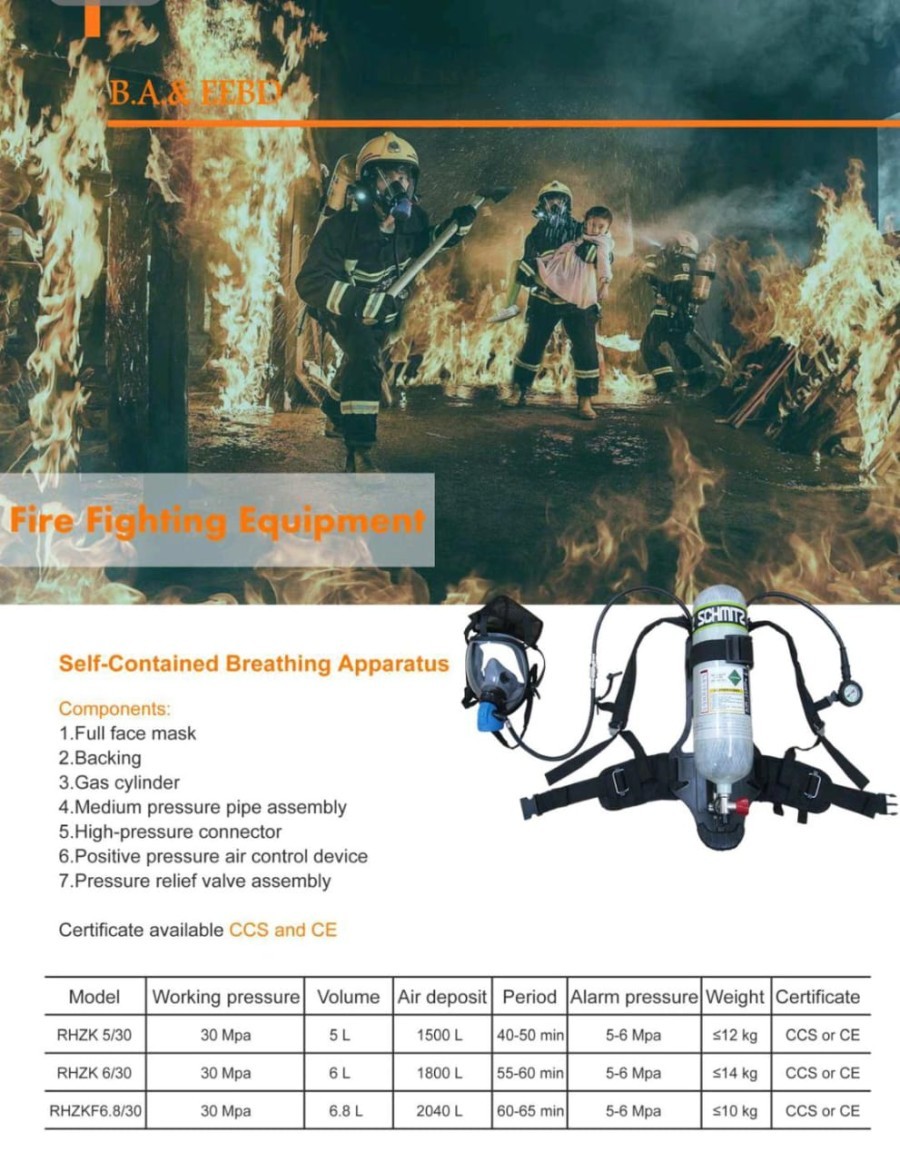 Self Contained Breathing Apparatus (SCBA) Hypro RHZK 5/30