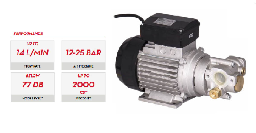 Electric Gear Pompa 9 LPM Piusi F0030430D