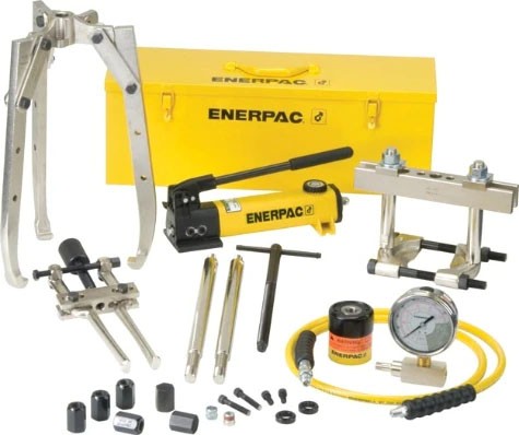 Enerpac BHP-1752 13 Ton Hydraulic Master Puller Set W/ Hand Pump