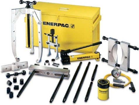 Enerpac BHP3751G, 33 Ton, Hydraulic Master Puller Set With Hand Pump