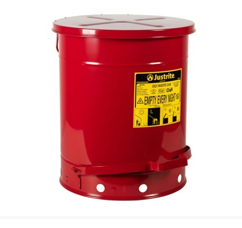 Justrite 09700 CAN, OWC W/FOOT CVR, 21G, RED (USA)