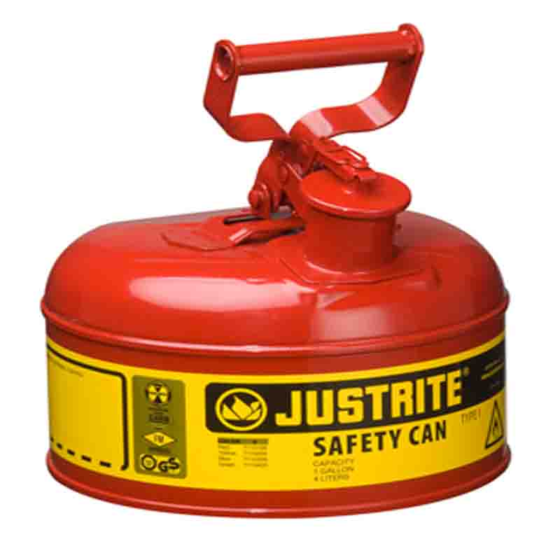 Justrite 7110100 Type I Steel Safety Can 1 Gallon (4L)