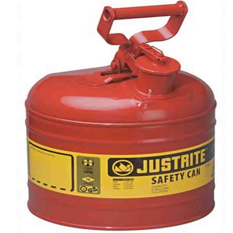 Justrite 7120100 Type I Steel Safety Can For Flammables
