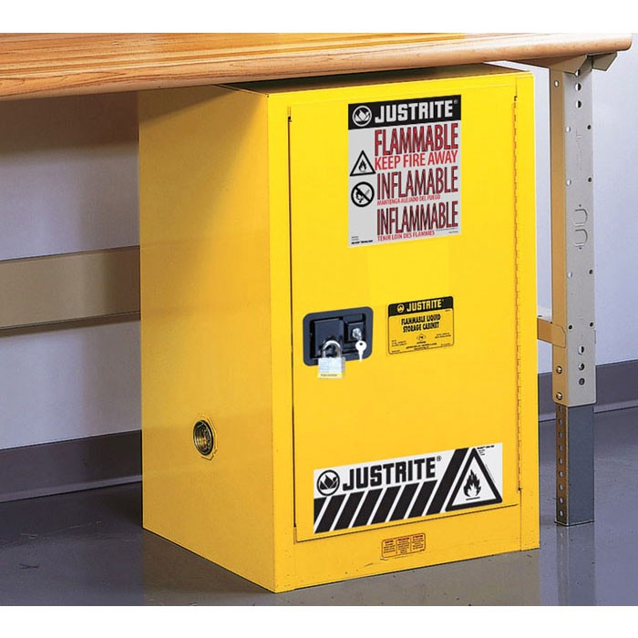 Justrite Sure-Grip EX Compac Flammable Safety Cabinet 12 Gallon 891220